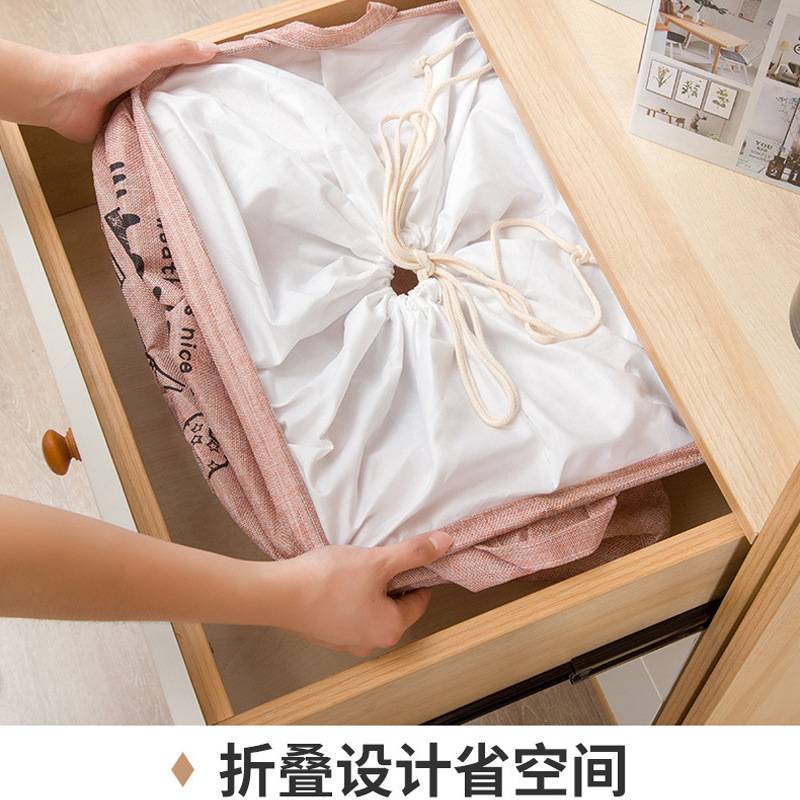 爆款大容量巨能装筐搬家衣服收纳袋打棉麻绳抽行李箱棉被包袋防水