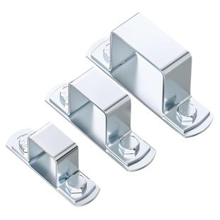 镀锌碳钢几字方形卡方管卡扣骑马卡抱箍直角固定支架卡箍u型挡板