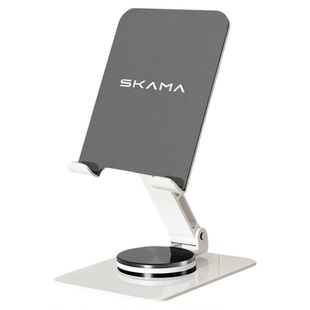 2025新款办公桌家用床头直播懒人手机架支架桌面360度旋转手机平板iPad折叠架子多功能便携通用散热支撑架