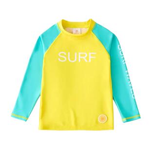 韩国儿童泳衣女童男童分体长袖长裤青少年单上衣裤防晒速干游泳衣