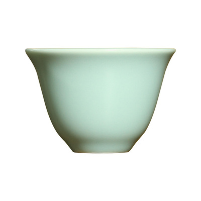 台湾三希堂汝窑主人杯斗笠葵口杯