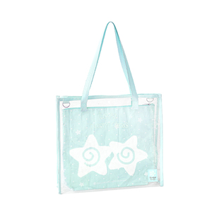 RosyPosy柔设推活包痛包透明手提袋追星应援包大容量收纳袋编织袋