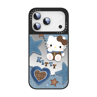 HelloKitty适用苹果17promax手机壳iPhone16新款磁吸带镜面15pro小众设计感卡通猫14plus可爱独特13全包防摔