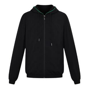 RARE威雅男装奥莱春夏舒适版男士黑绿色薄款夹克休闲外套