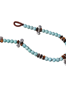 天然绿松石手串男女原创小众手绳