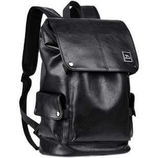 宝谛袋鼠皮质双肩包男商务旅行大容量休闲背包出差旅游真皮电脑包