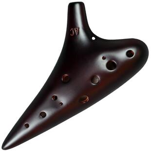 追乐陶笛12孔AC调十二孔演奏级中音C调熏烧专业冰裂款淘笛陶迪SC