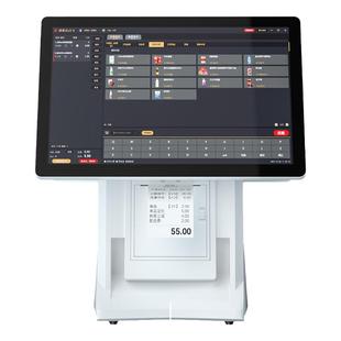 收银机一体机超市便利店小型餐饮面馆饭店专用扫码点餐2026新款商用点出单菜收银台电脑系统管理软件双屏收款