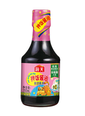海天拌饭酱油200ml小瓶装儿童吃饭拌面宝宝佐餐蒸蛋酿造生抽调料