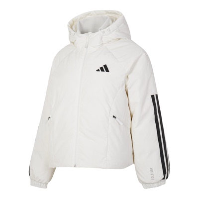 adidas阿迪达斯羽绒服女装新款短款连帽运动服羽绒外套JG3865