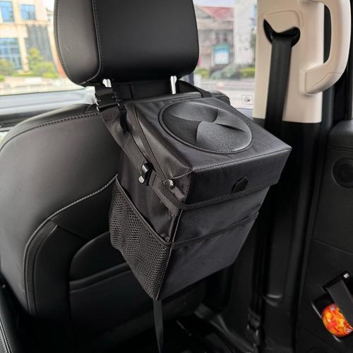 升级款车载垃圾桶带盖汽车溢出防水防垃圾桶椅背车载可折叠垃圾袋