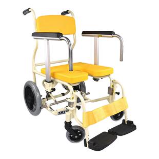 日本河村老人专用洗澡椅中风偏瘫残疾人坐便椅带轮移动马桶沐浴椅