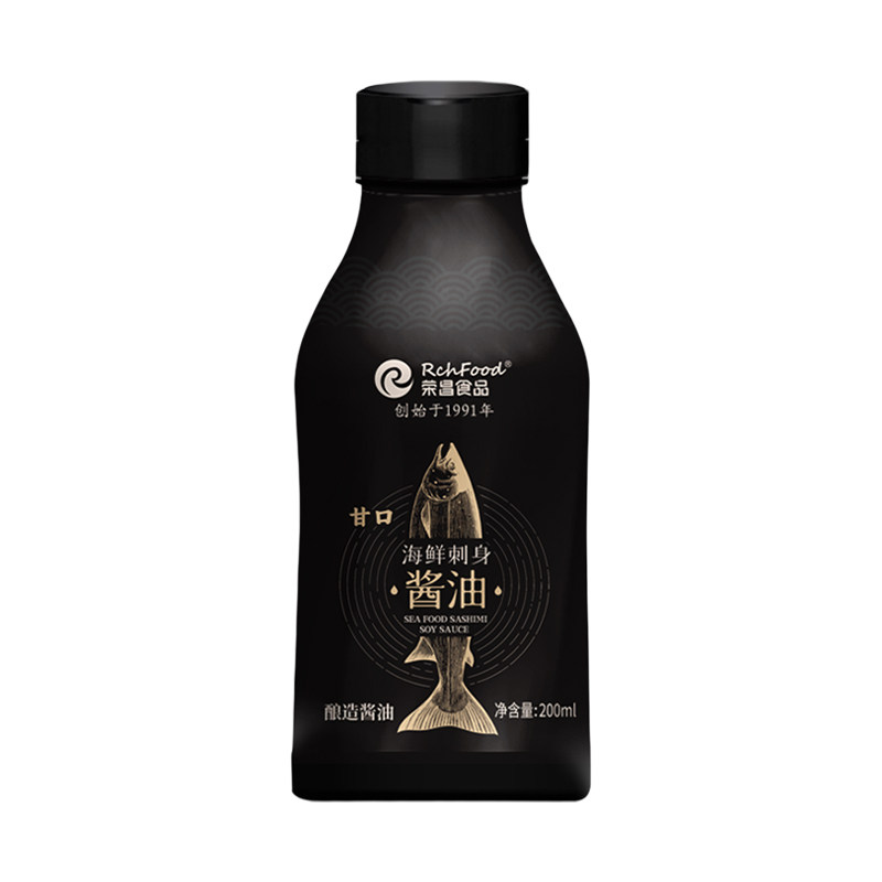 荣昌寿司刺身甘口酿造酱油200ml日料鲜甜三文鱼海鲜日式鱼生酱油