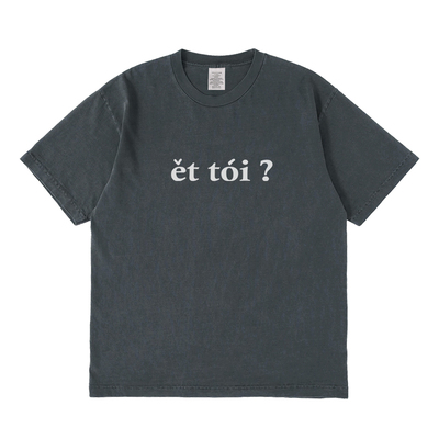 ět tói?短袖t恤夏季设计感小众情侣男女宽松圆领上衣