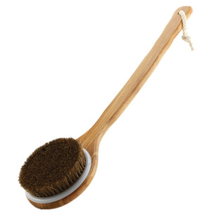 长柄48厘米猪鬃硬毛刷刷马鬃刷搓背刷软毛刷搓泥刷干刷浴刷沐足刷