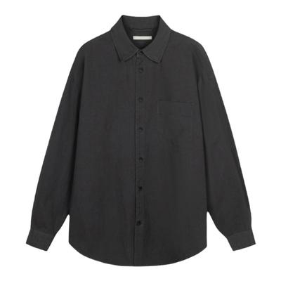 RESIMPLE简单点设计感高级衬衫外套男士衬衣内搭黑色潮流复古0368