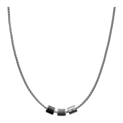 [圣诞礼物]Armani阿玛尼鹰标银环男士项链 转运珠时尚轻奢送男友