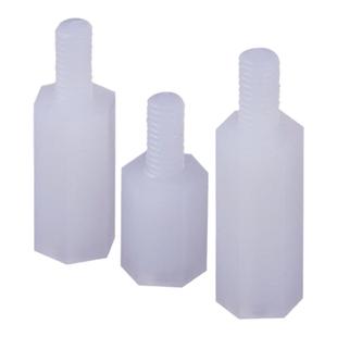 单头六角尼龙柱隔离柱支撑柱间隔柱螺丝塑料螺柱套装M2.5M3M4M5M6