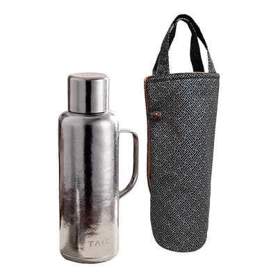 太可1600ML钛壶保护袋收纳户外防护帆布水壶套加厚加大款定制古布