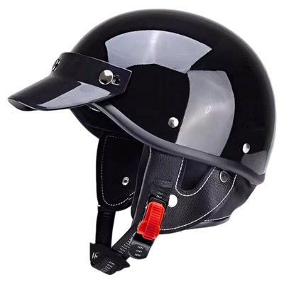 A类日式摩托车头盔复古哈巡航