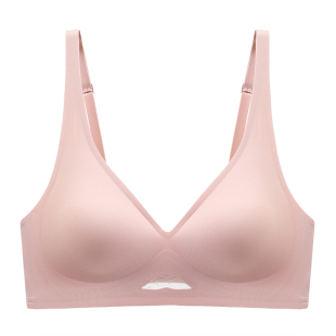 [薄千层]无痕隐形内衣文胸夏季女2025新款爆款白色大胸显小无钢圈