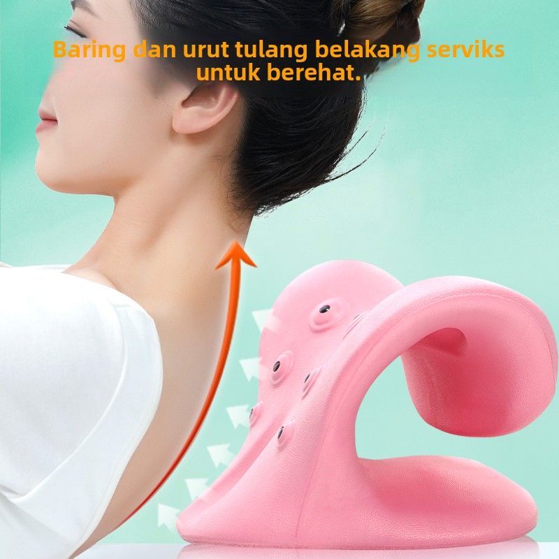 c型颈椎按摩枕矫正牵引器肩颈部脖子前倾专用修复脊椎反弓支撑枕