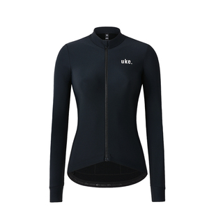 UKE冬季抓绒骑行服女款保暖骑行服公路自行车修身上衣骑行装清瑶