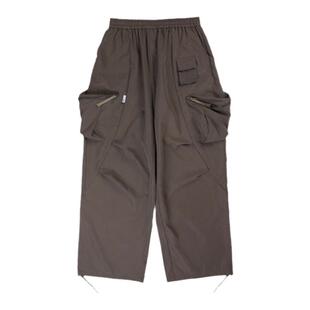 CENTIMETER日系City boy 大口袋褶皱伞兵裤复古廓形男女工装长裤