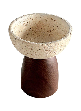 洞石托盘玄关客厅收纳摆件