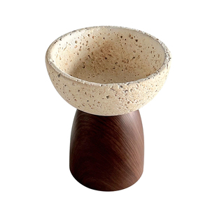 洞石托盘玄关摆件置物架客厅桌面桌面摆件装饰家居好物饰品收纳碗