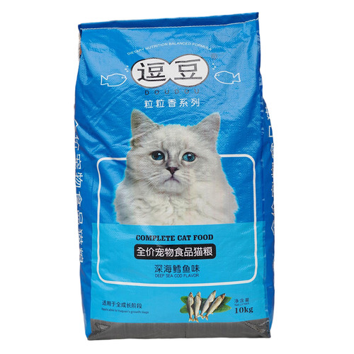 逗豆10kg散装20斤豆豆猫粮成幼猫专用膨化粮流浪猫猫粮成猫深海鱼