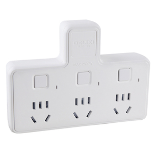 德力西多功能开关插座转换器床头家用排插移位器一转三转多孔扩展