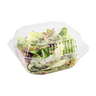 蔬果乐01一次性pet水果沙拉盒果切小番茄深八角打包盒透明一斤装