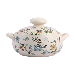 moomin姆明官方正品砂锅耐高温家用汤锅燃气灶专用煲汤花丛陶瓷锅