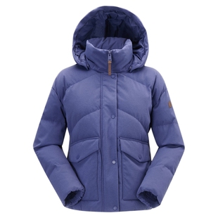 法国LAFUMA乐飞叶户外秋冬可拆卸帽防泼水防风羽绒服女士保暖防寒