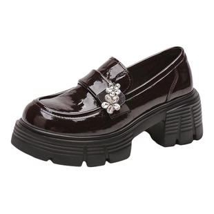 星期六厚底增高乐福鞋女2026春季新款百搭配裙子英伦风小皮鞋粗跟