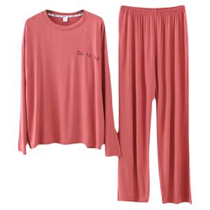 莫代尔情侣睡衣春夏薄款家居套服