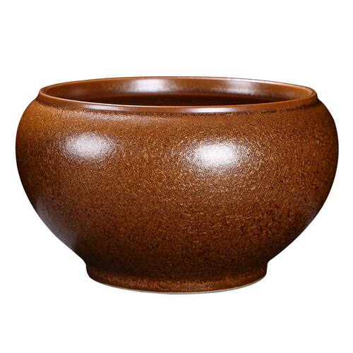 茶渣缸茶洗碗陶瓷大号功夫茶烟灰缸茶室专用中式干泡水禅意废茶盂