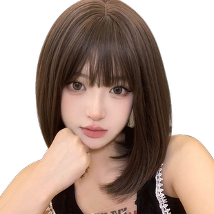 哼唧家 假发女短发自然逼真bobo头学生头短发夏季全头套整顶假发