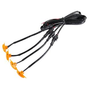 小黄灯12伏越野皮卡车SUV汽车中网改装通用警示灯led日行灯装饰灯