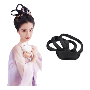 汉服假发盘发发髻古装假发包一体式可变形嫦娥造型古风表演盘发包