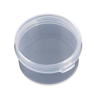 小圆盒 圆形有盖 半透明白色收纳盒产品包装塑胶盒PP盒塑料圆盒子
