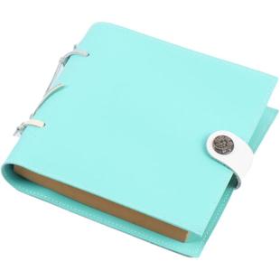 SilverMoon银月本子简约ins风高颜值彩色小号笔记本子女生按扣本空白加厚牛皮纸活页学习软皮