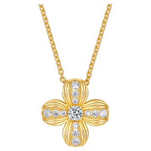 【黄子弘凡同款】DrawYou一分佐祐 璀璨花瓣项链高级感圣诞毛衣链