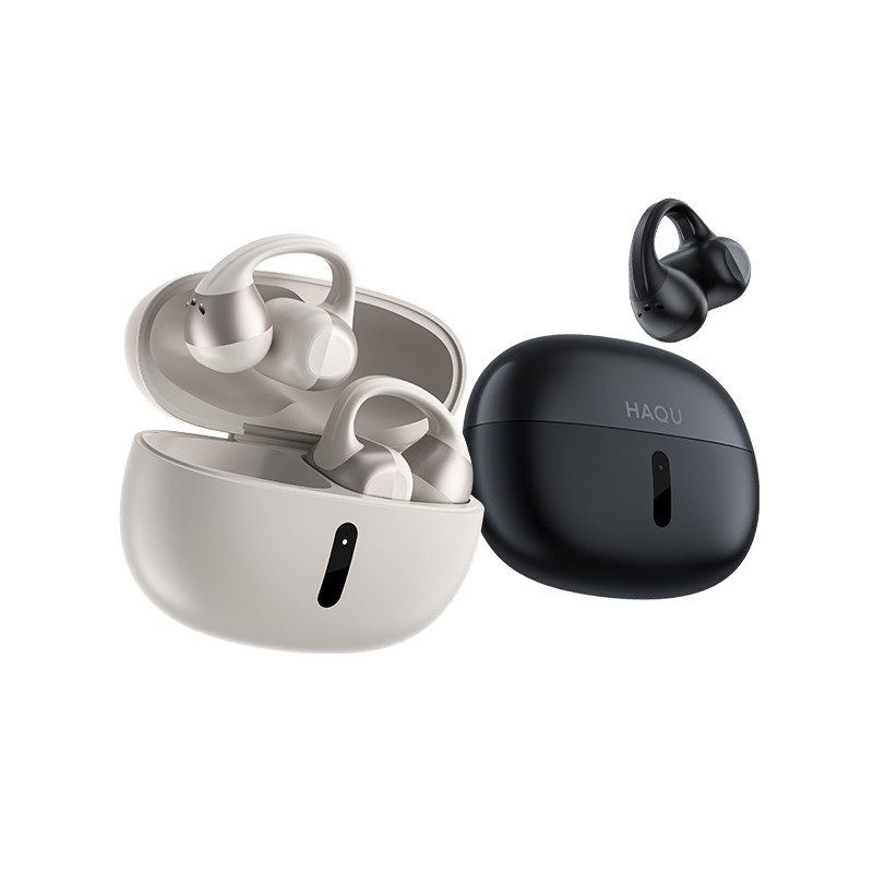 哈趣Ace1蓝牙耳夹式耳机 免费AI翻译录音运动防汗超轻无感长续航