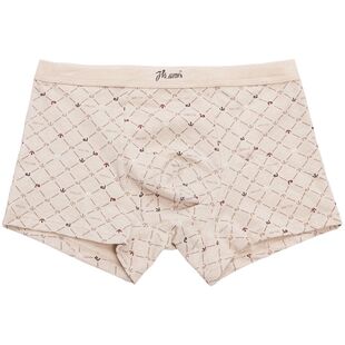 顶呱呱顶瓜瓜男士内裤纯棉短裤男式平角夏季薄款彩棉全棉四角男生