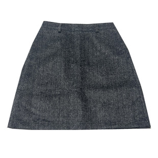 深灰色羊毛呢半身裙女秋冬高腰通勤小个子A字包臂短裙百搭直筒裙