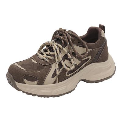 达芙妮复古运动休闲鞋女厚底