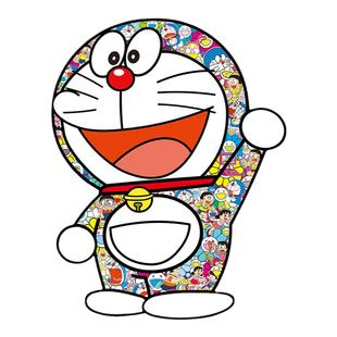 村上隆哆啦A梦版画 机器猫原型招手潮流艺术装饰画馆藏级 CHAOHO