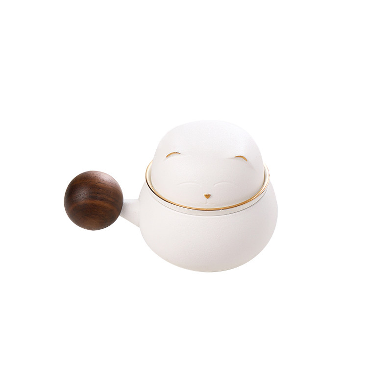 招财猫茶杯陶瓷创意咖啡杯